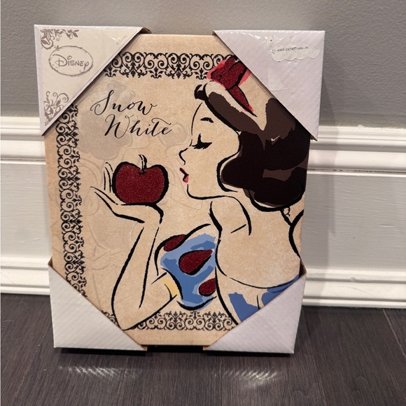 Disney Other - NWT Artissimo Disney Snow White Canvas Print with Red and Blue Glitter Accents